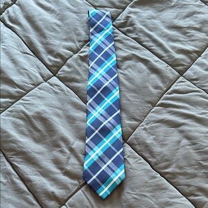 Croft & Barrow Blue and Teal Checkered Tie